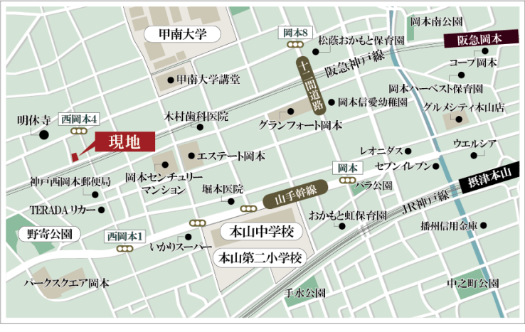 シーズ西岡本4丁目詳細MAP